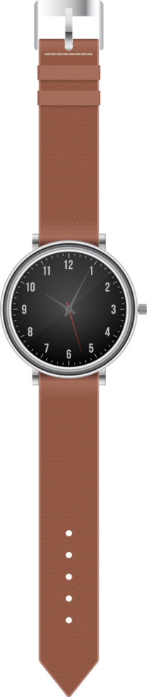 realistische handhorloge vectorillustratie geïsoleerd op een witte achtergrond png