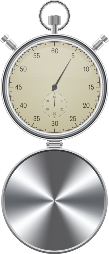 Vintage stopwatch vector illustration isolated on white background png