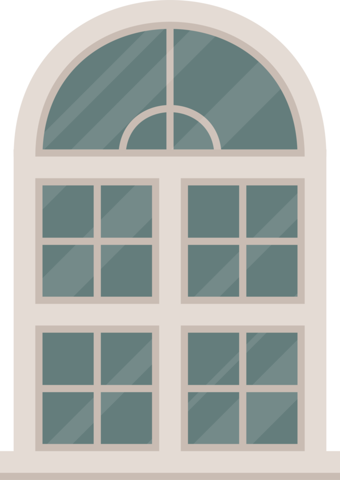 Ilustración de vector de ventanas retro blanco png