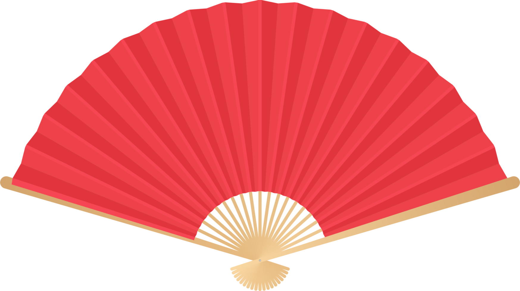 Colored japan folding fan png