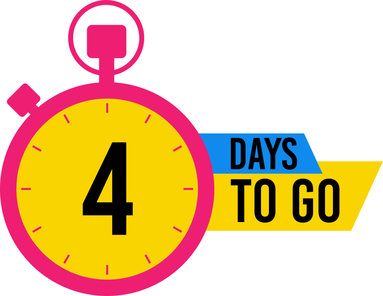 4 Days To Go PNGs For Free Download