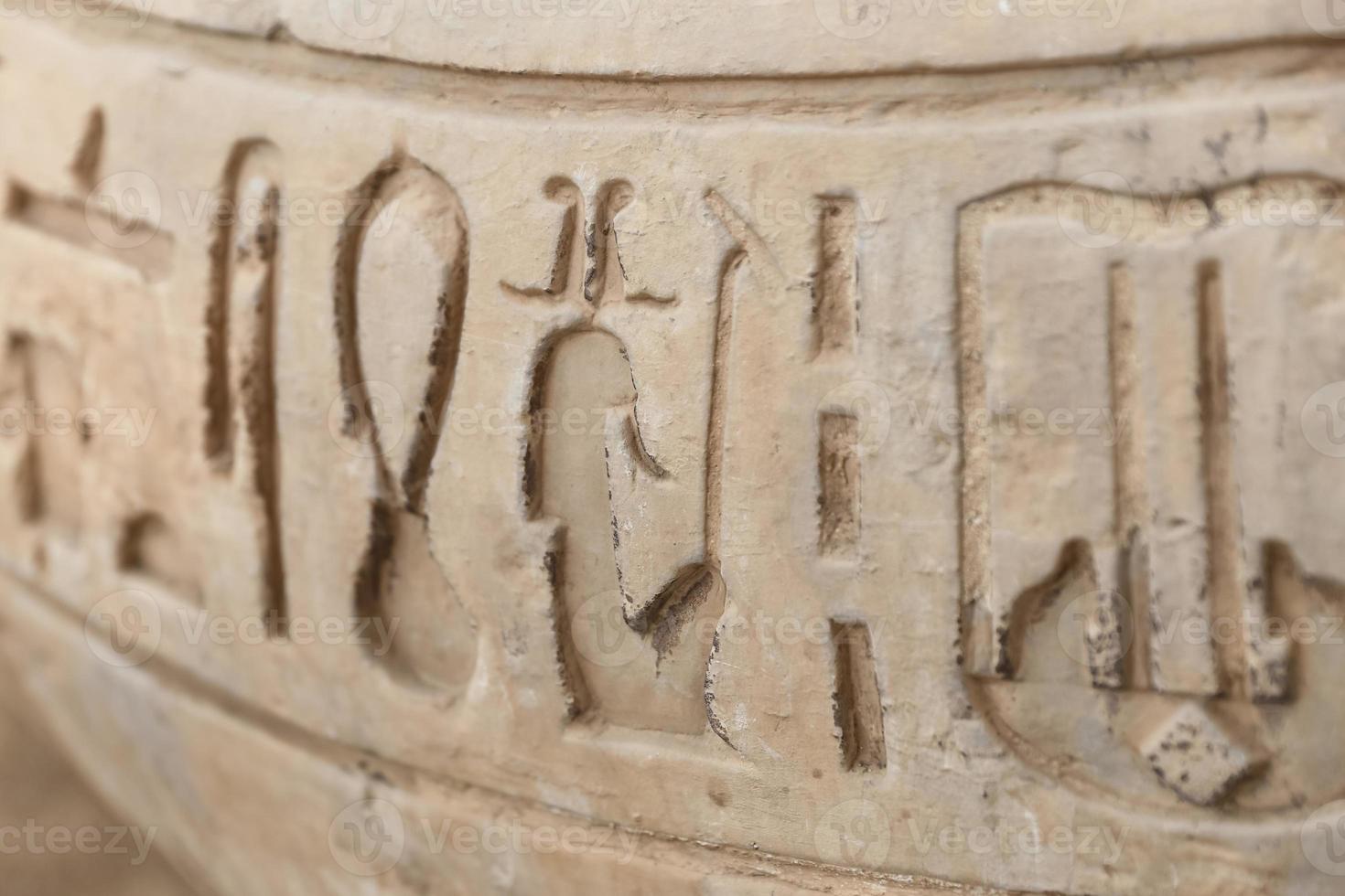Hieroglyphics in Memphis, Cairo, Egypt photo