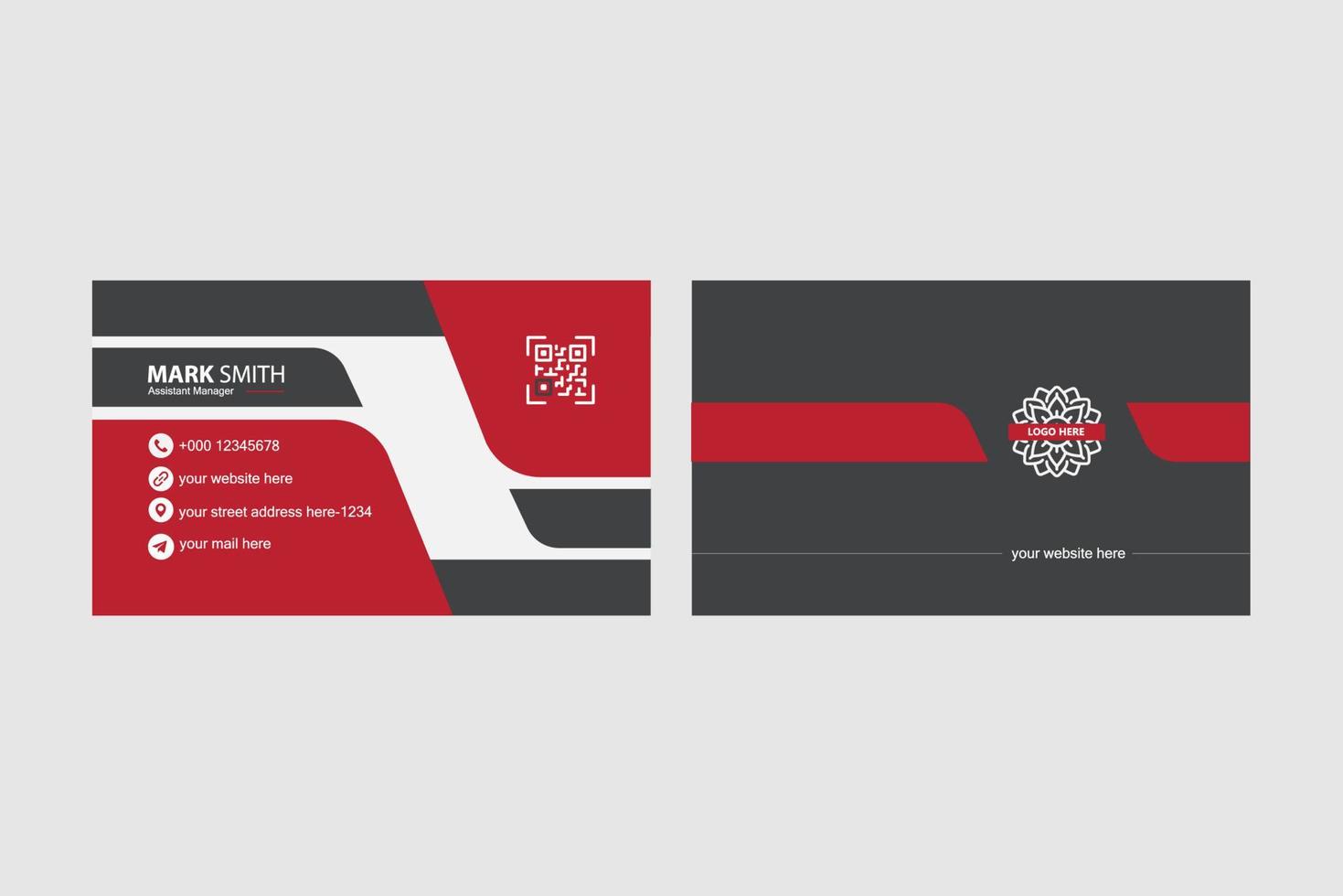business card design template vector