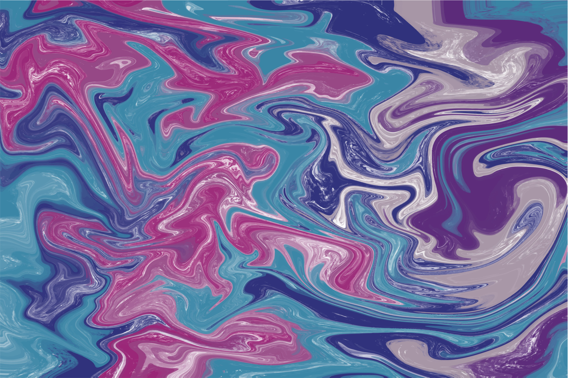 Abstract Psychedelic Wavy Liquid Tie Dye Marble Vector purple pink blue