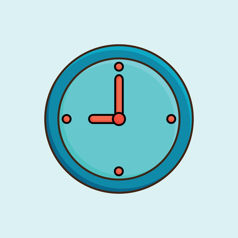 Illustration vector graphic of wall clock