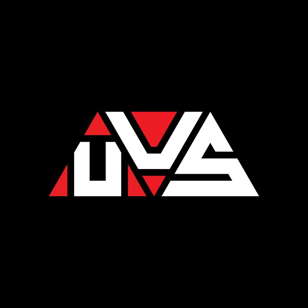 uus diseño de logotipo de letra triangular con forma de triángulo. monograma de diseño del logotipo del triángulo uus. plantilla de logotipo de vector de triángulo uus con color rojo. logotipo triangular de uus logotipo simple, elegante y lujoso. nosotros