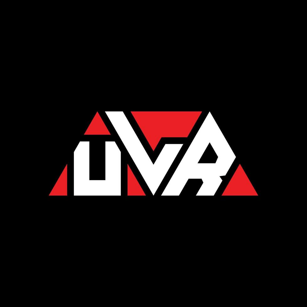 diseño de logotipo de letra de triángulo ulr con forma de triángulo. monograma de diseño de logotipo de triángulo ulr. plantilla de logotipo de vector de triángulo ulr con color rojo. logotipo triangular ulr logotipo simple, elegante y lujoso. url