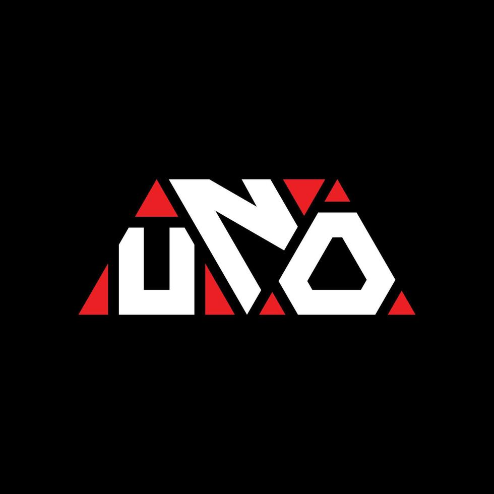 diseño de logotipo de letra triangular uno con forma de triángulo. monograma de diseño de logotipo de triángulo uno. plantilla de logotipo de vector de triángulo uno con color rojo. logotipo triangular uno logotipo simple, elegante y lujoso. uno