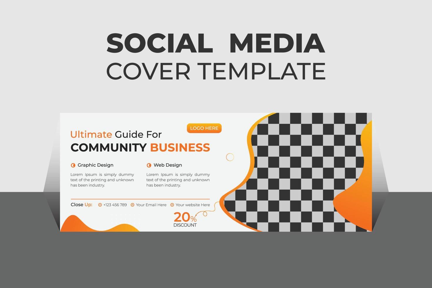 Creative Corporate Business Social Media Cover Design Template, Banner Template and Web Banner Template Design. vector