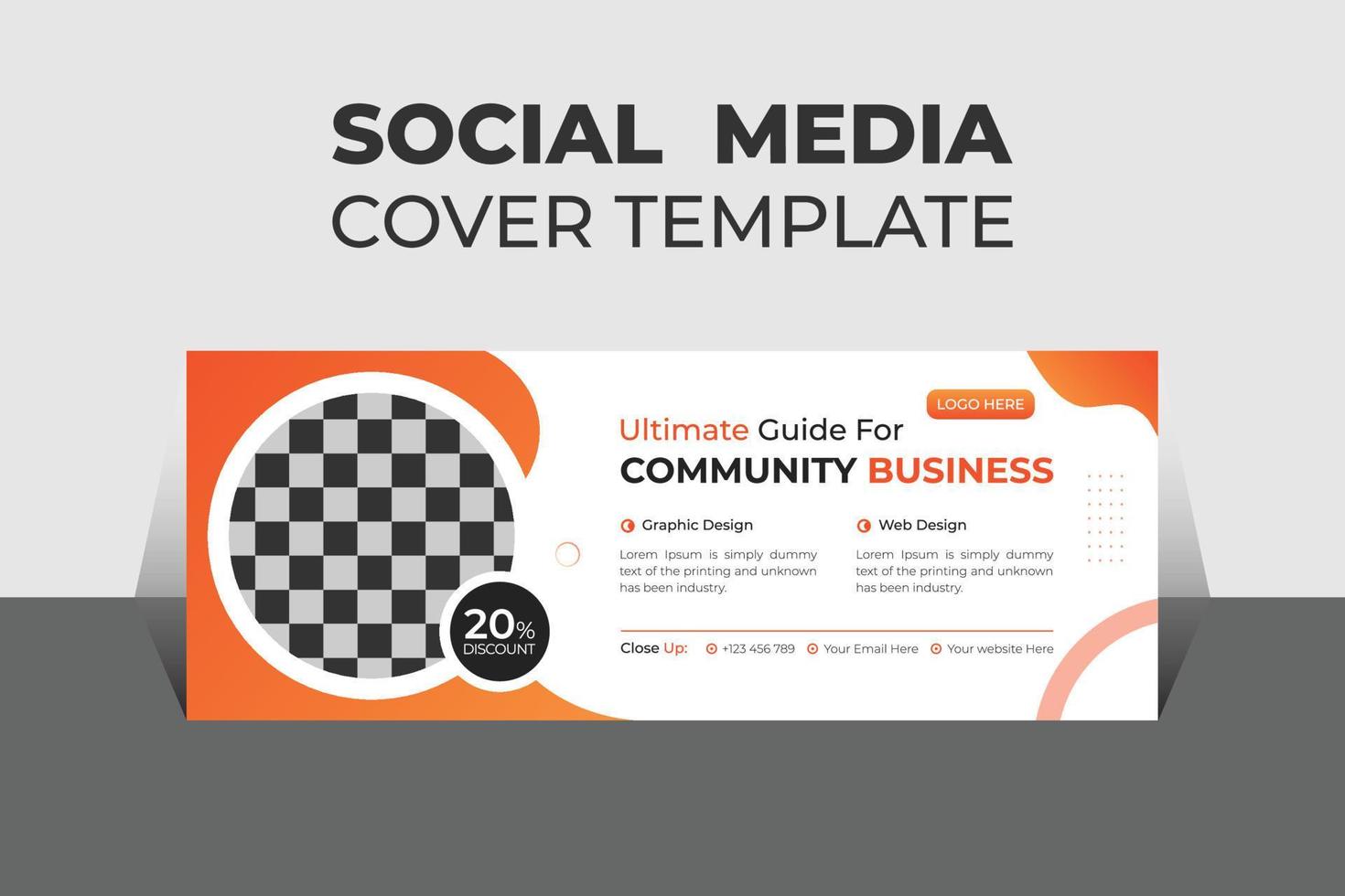 Creative Corporate Business Social Media Cover Design Template, Banner Template and Web Banner Template Design. vector