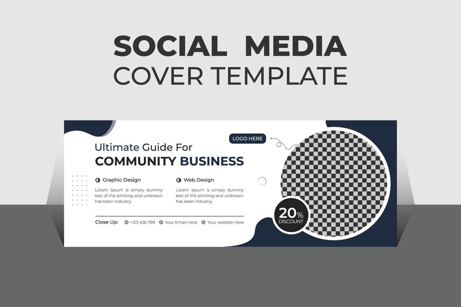Creative Corporate Business Social Media Cover Design Template, Banner Template and Web Banner Template Design. vector