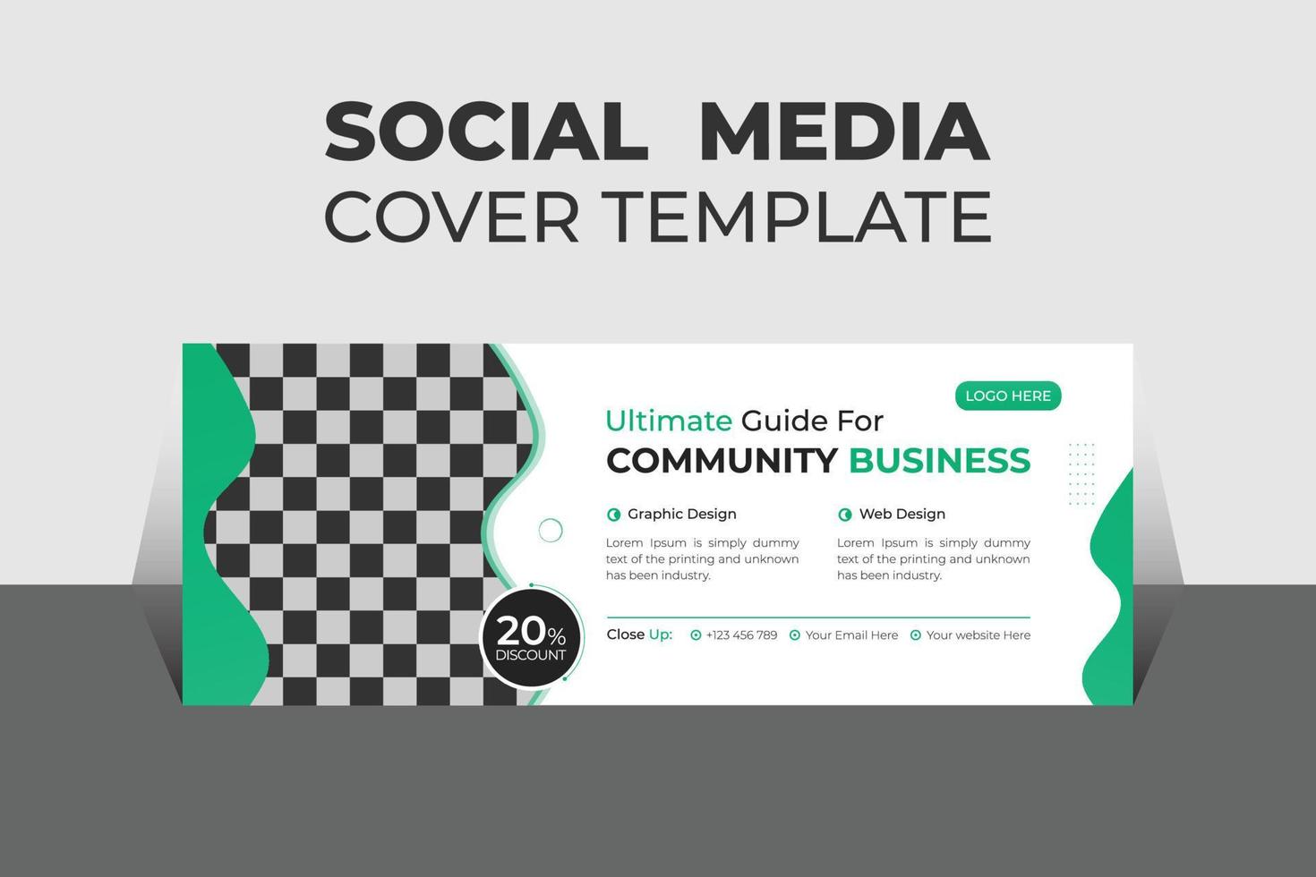 Creative Corporate Business Social Media Cover Design Template, Banner Template and Web Banner Template Design. vector