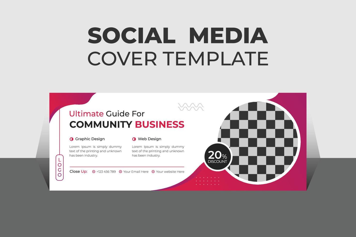 Creative Corporate Business Social Media Cover Design Template, Banner Template and Web Banner Template Design. vector