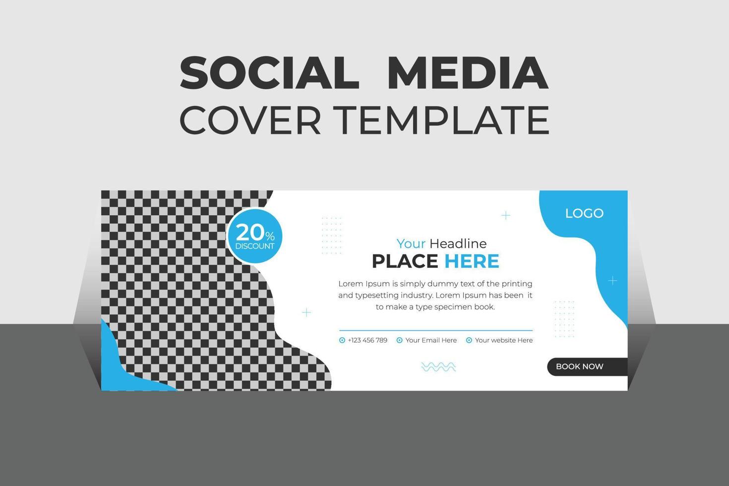 Modern Medical Health Social Media Cover Design Template, Banner Template and Web Banner Template Design for Social Media. vector