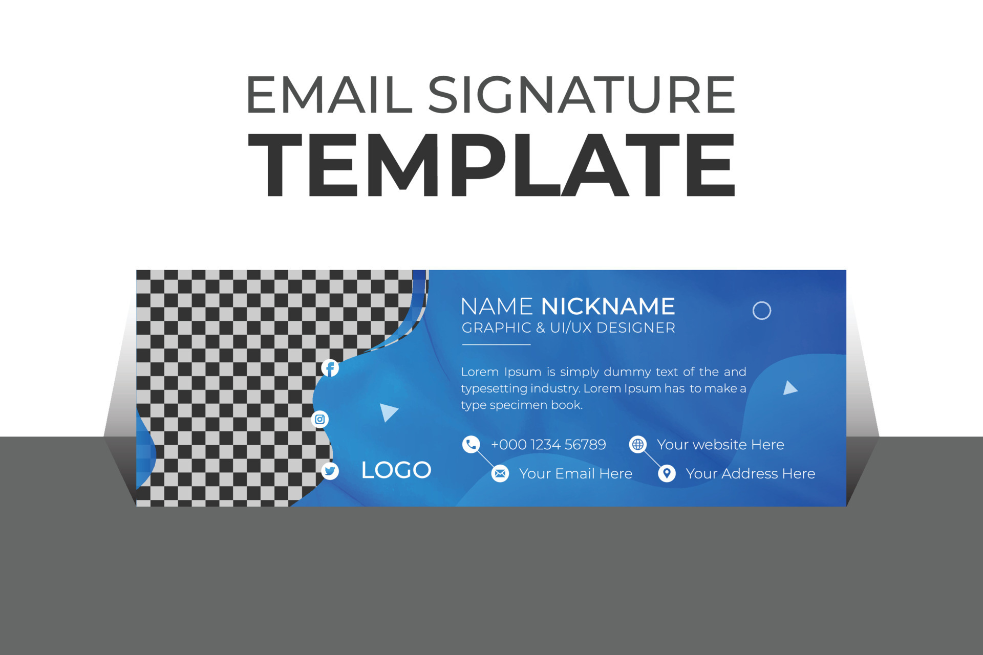 Professional organic business and corporate email signature Template ...