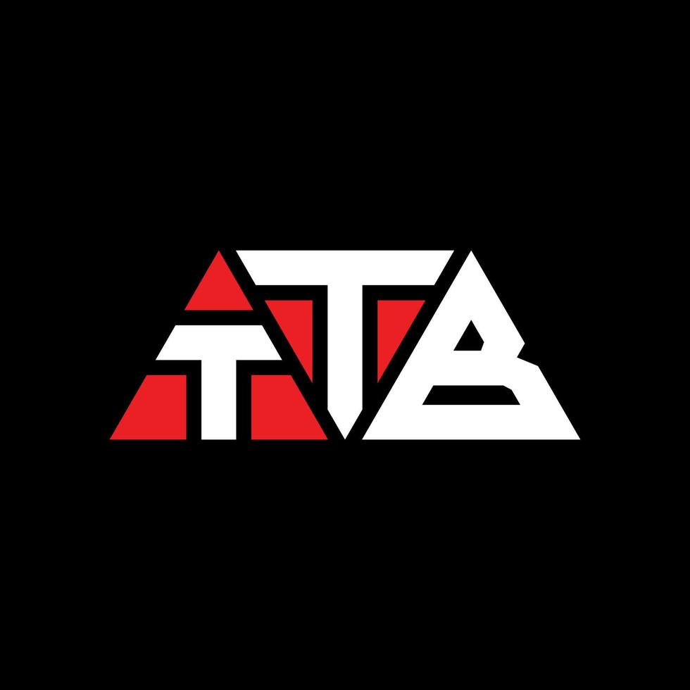 TTB triangle letter logo design with triangle shape. TTB triangle logo design monogram. TTB triangle vector logo template with red color. TTB triangular logo Simple, Elegant, and Luxurious Logo. TTB
