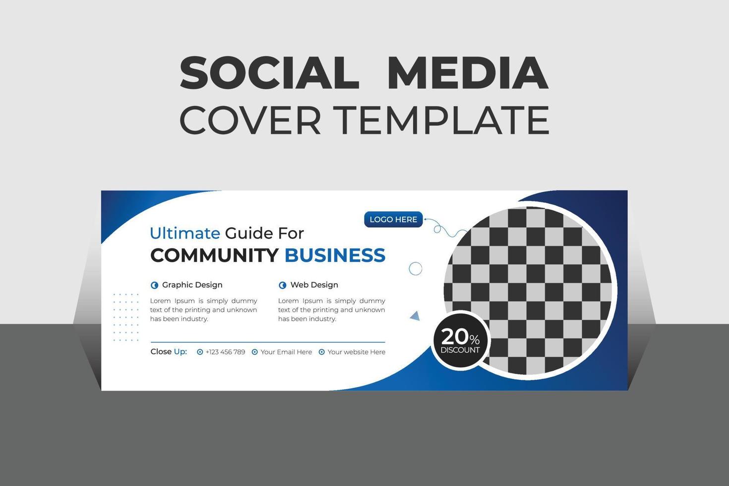 Creative Corporate Business Social Media Cover Design Template, Banner Template and Web Banner Template Design. vector