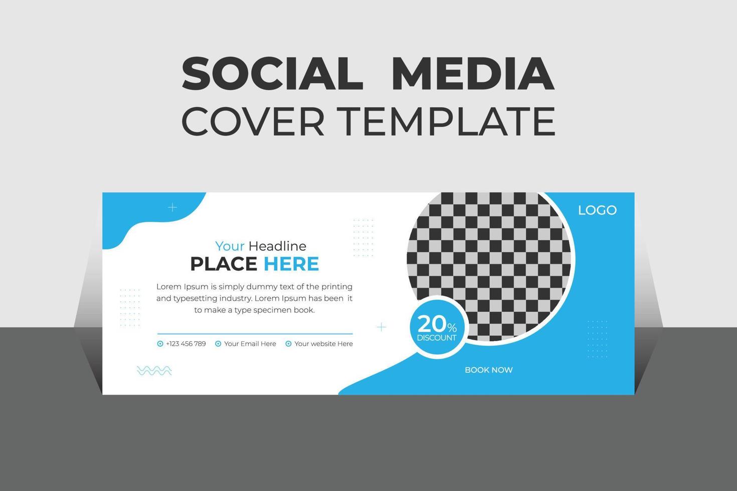 Modern Medical Health Social Media Cover Design Template, Banner Template and Web Banner Template Design for Social Media. vector