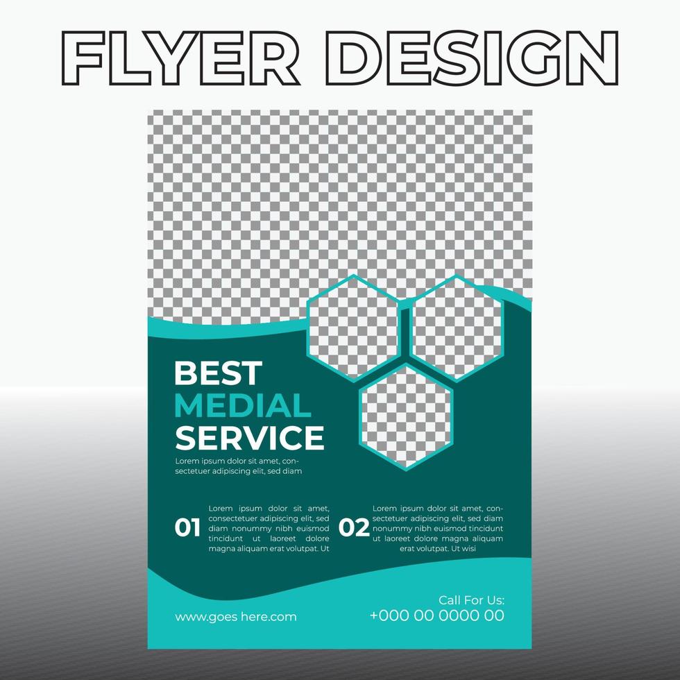 Medical Flyer Design vector