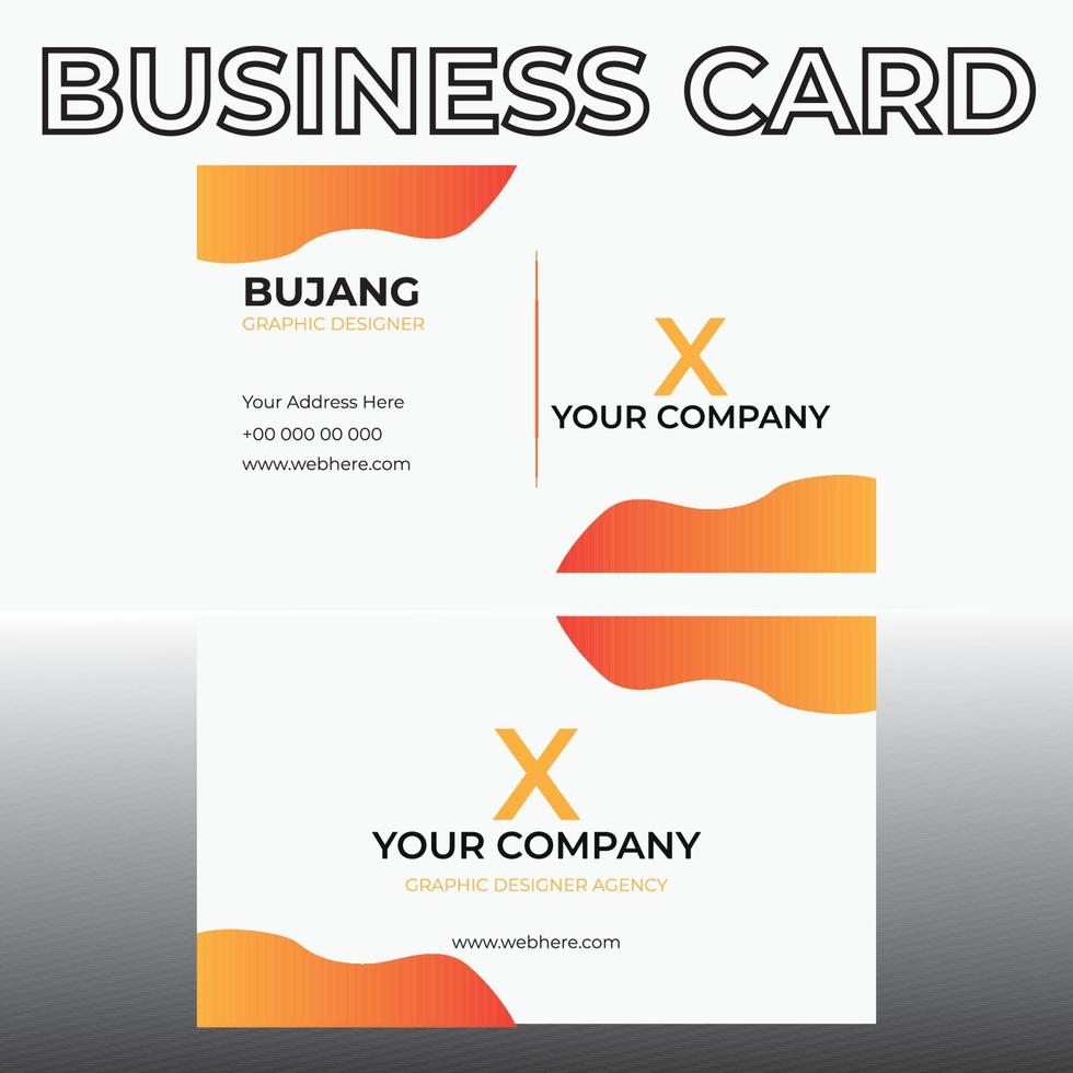 Business card design template , vector