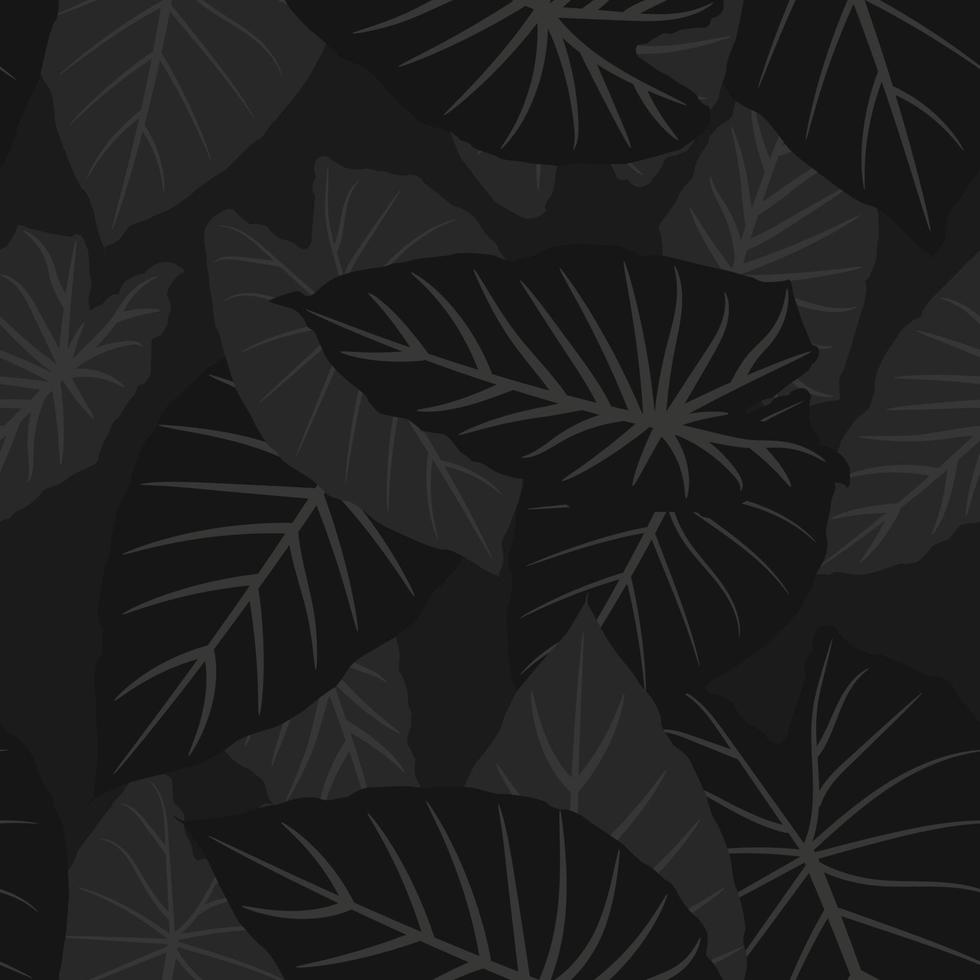 seamless tropical leafs pattern vector