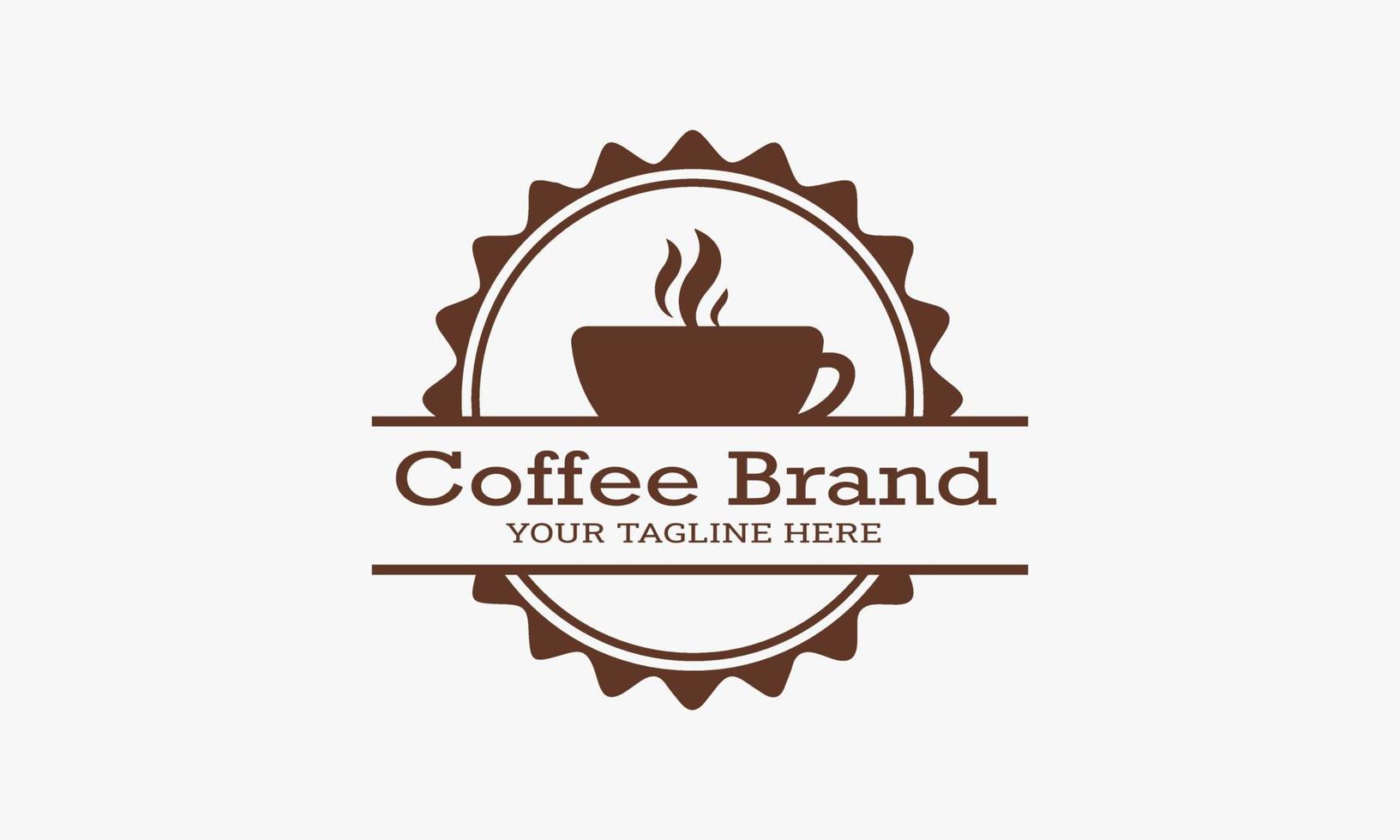 Coffee brand coffee shop logo template vector illustration sweet coffee logo