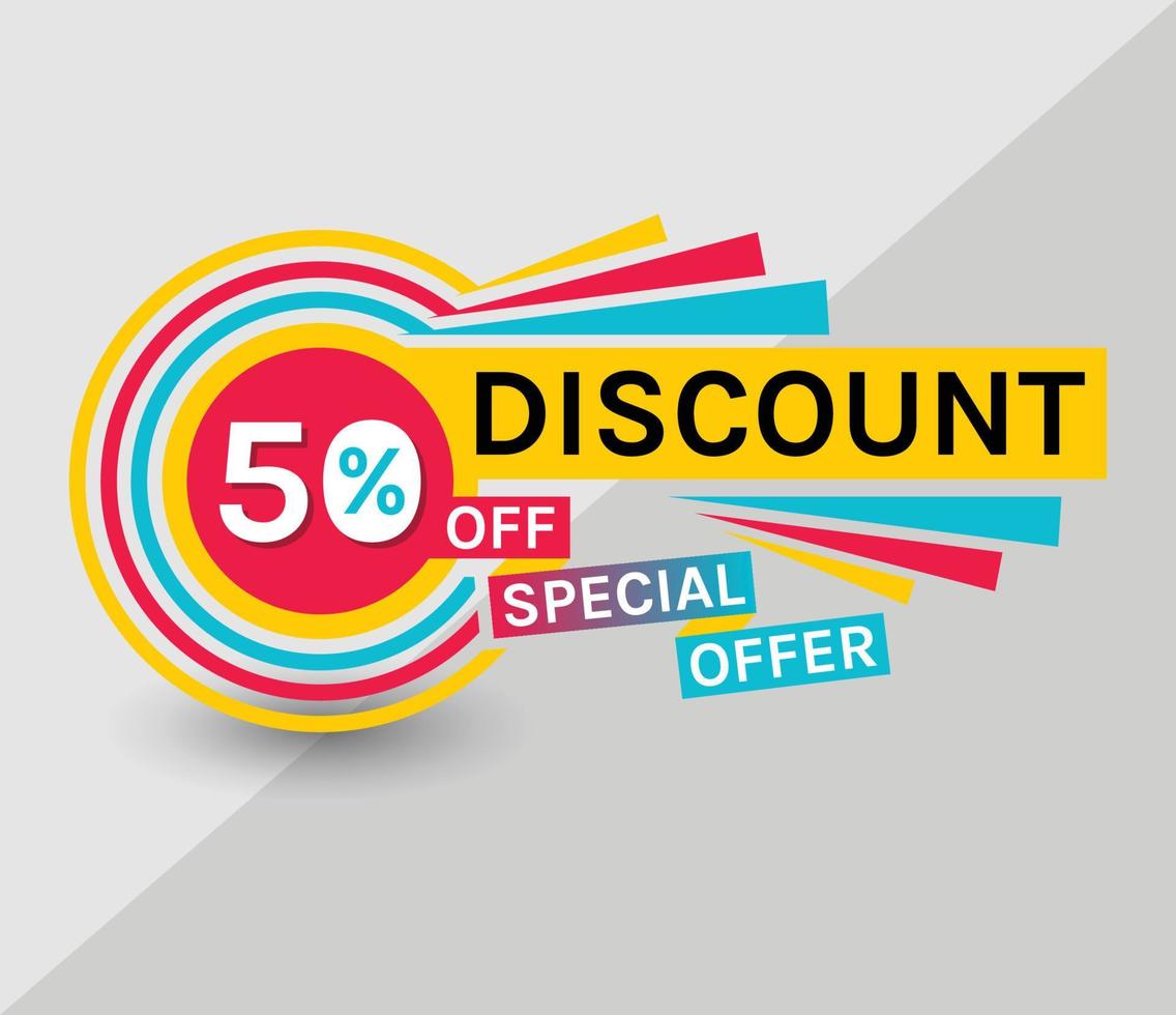 discount Banner, 50 OFF Special Offer Ad. Price Discount Offer. creative Discount Promotion colorful Vector Banner.