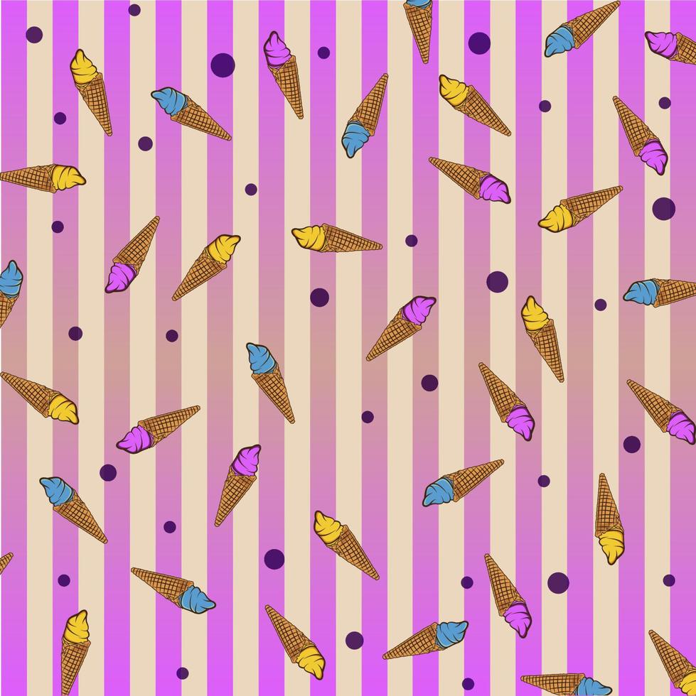 ice cream background vector