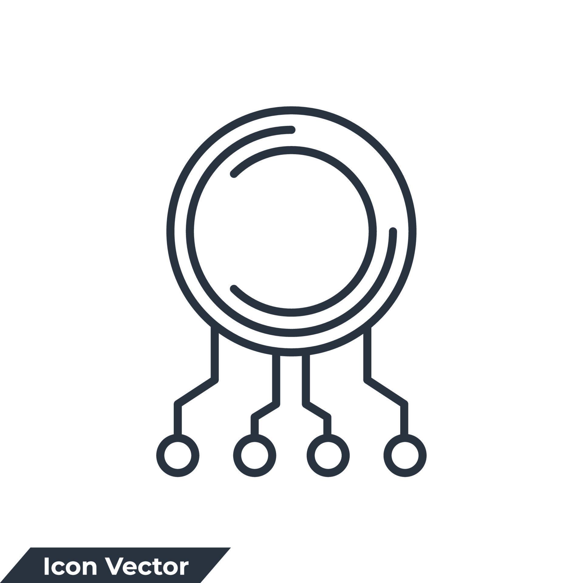 mind map icon logo vector illustration. mind mapping symbol template ...
