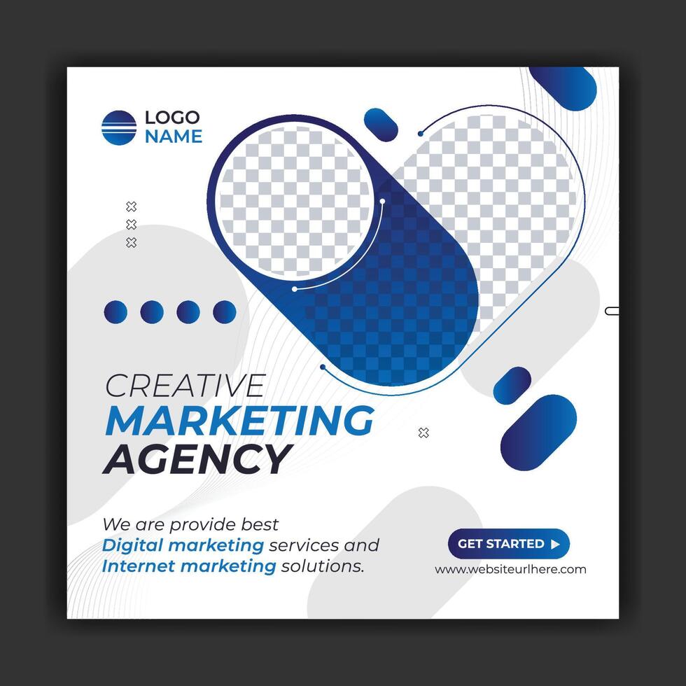 digital marketing banner social media banner design vector