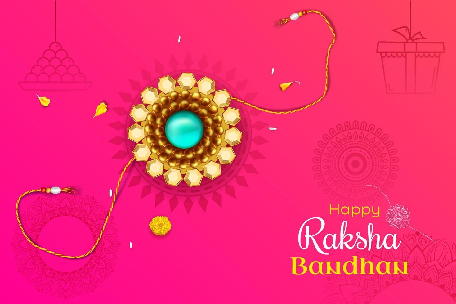 raksha bandhan vector illustration background for banners posters etc