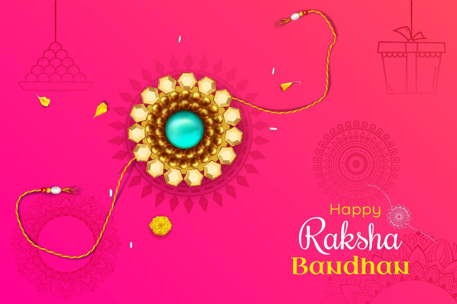 raksha bandhan vector illustration background for banners posters etc