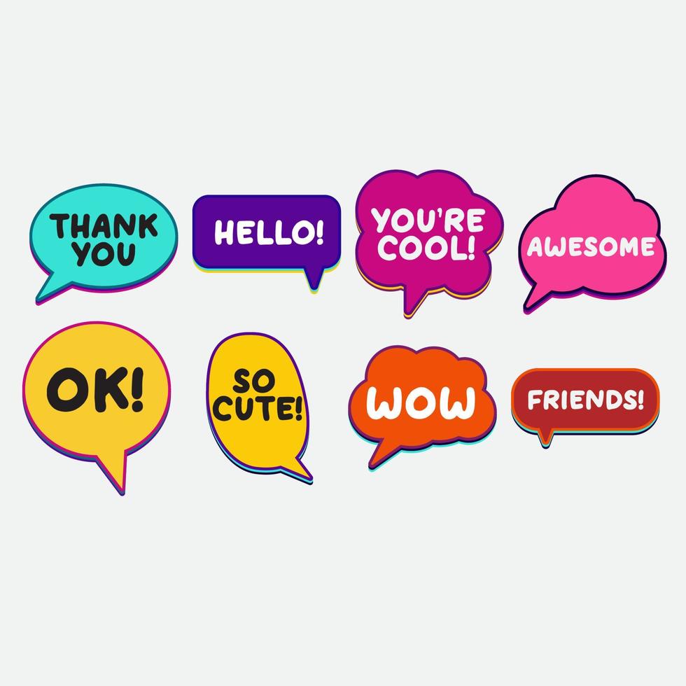 Bubble Speech Chat Social Media DesignBubble Speech Chat Social Media Design vector