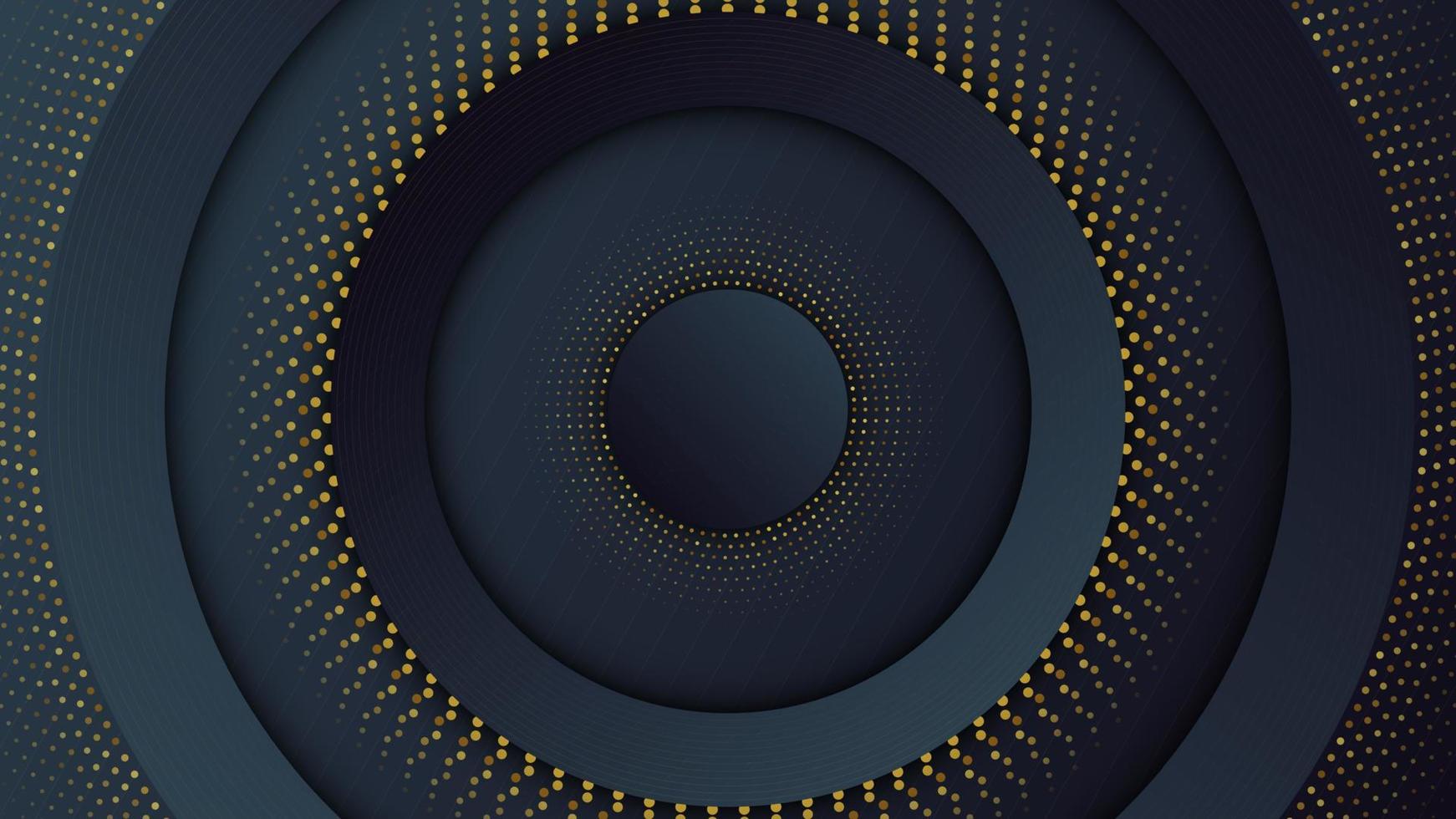 luxury dark circle background. Vector illustration. EPS 10