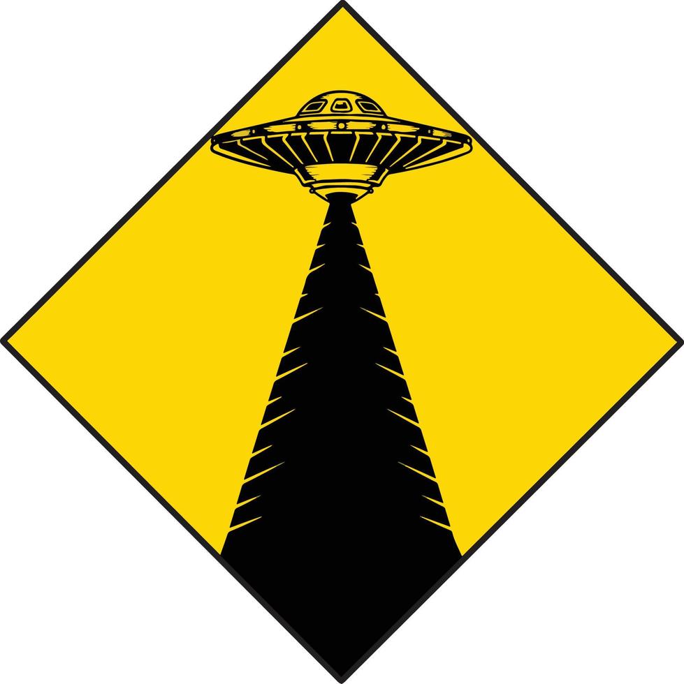 Ufo sign vector