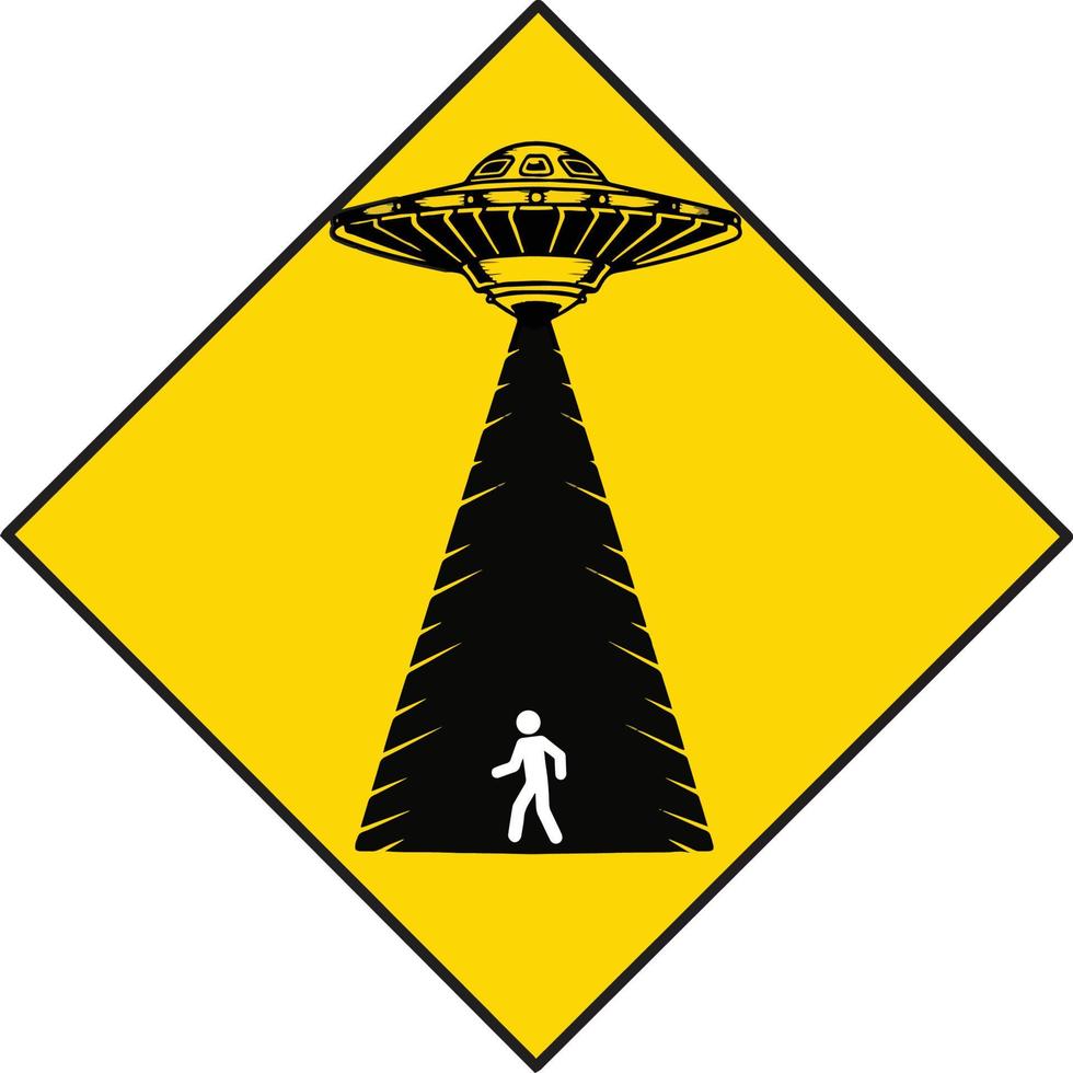 Ufo sign vector