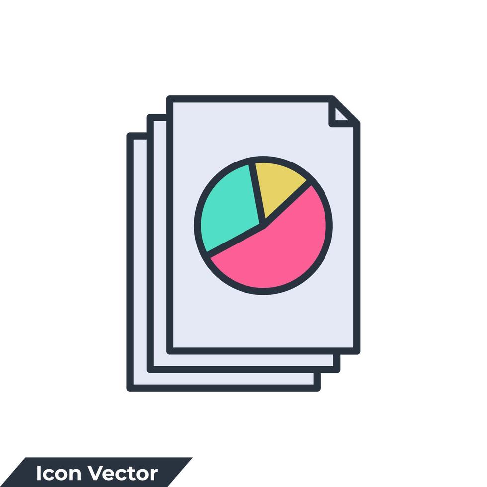 document icon logo vector illustration. Paper symbol template for graphic and web design collection