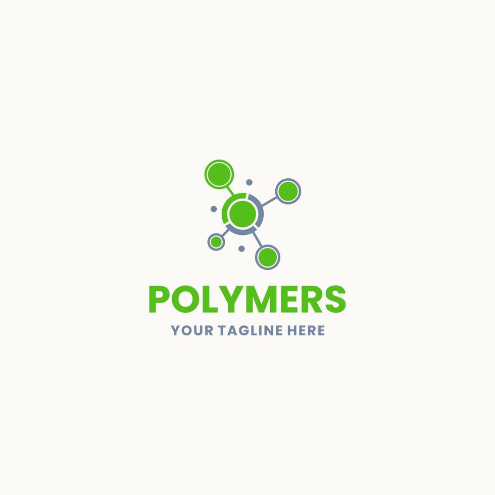 logotipo de polímeros - ilustración vectorial. adecuado para su necesidad de diseño, logotipo, ilustración, animación, etc. vector