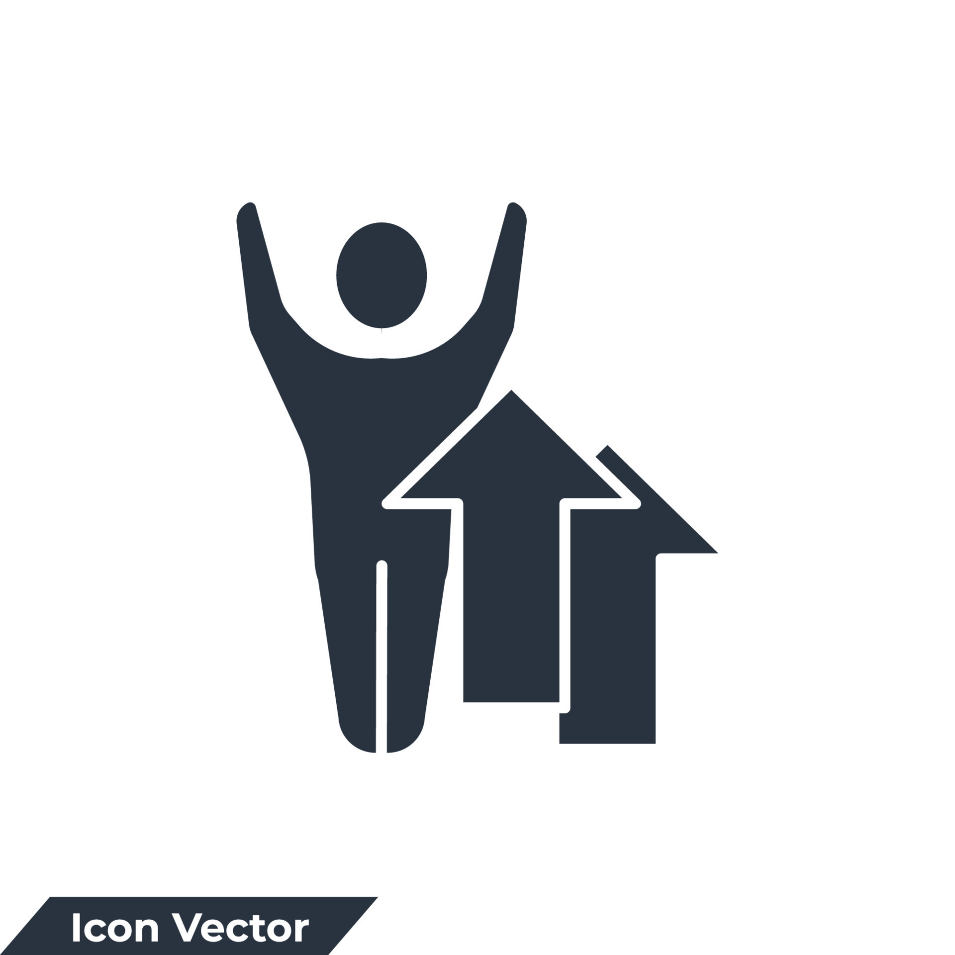 career icon logo vector illustration. Career development symbol
