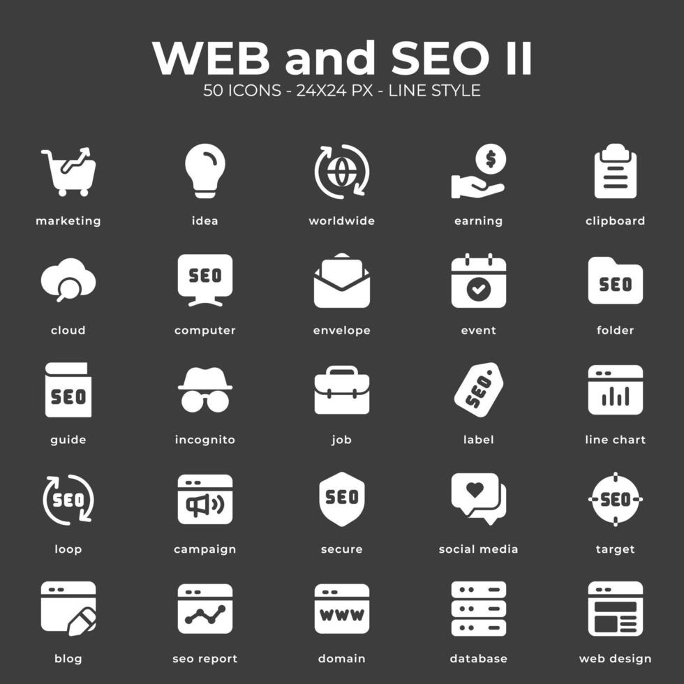 Web and Seo Icon vector