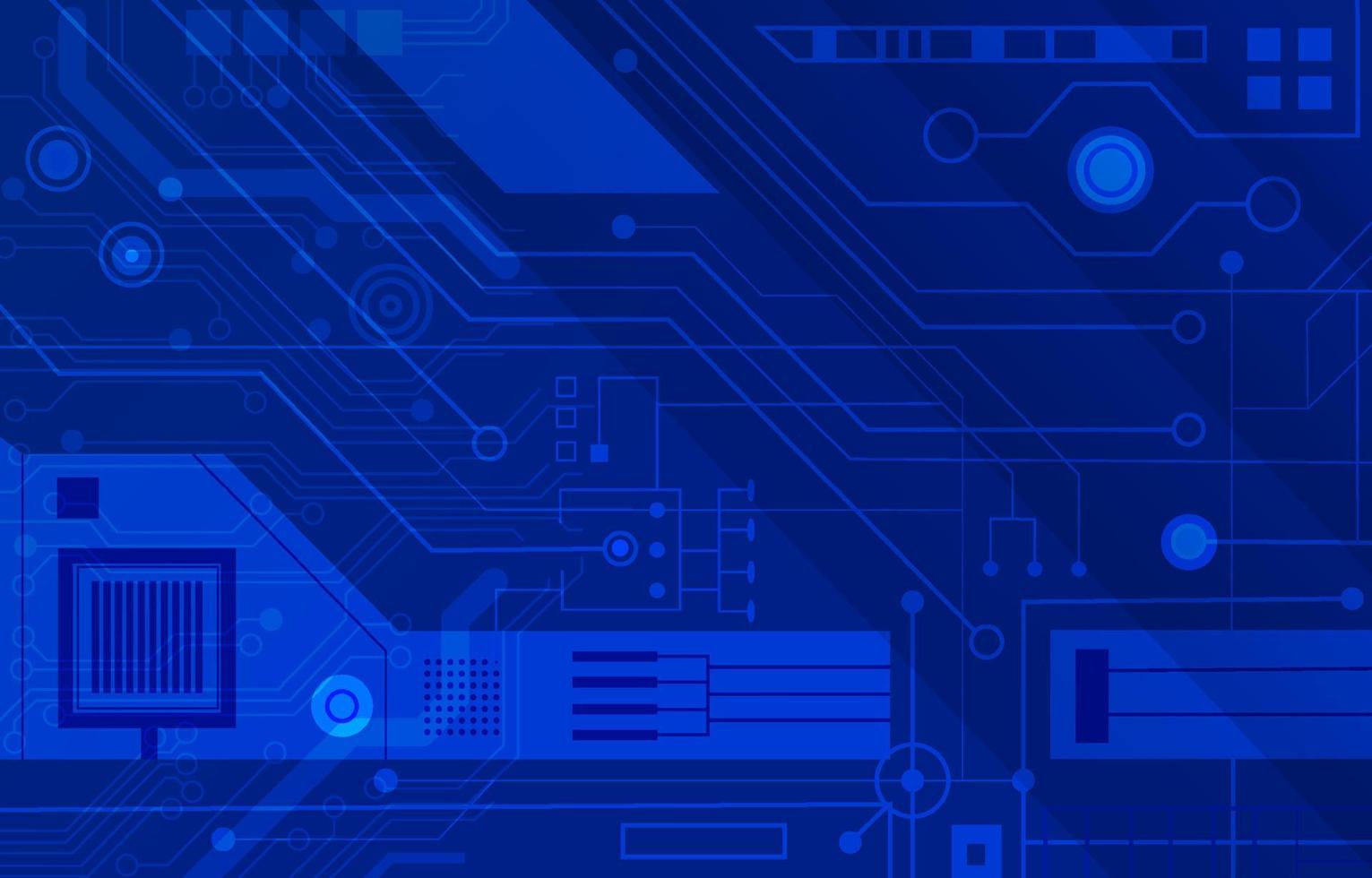 Circuit Board Technology Background vector