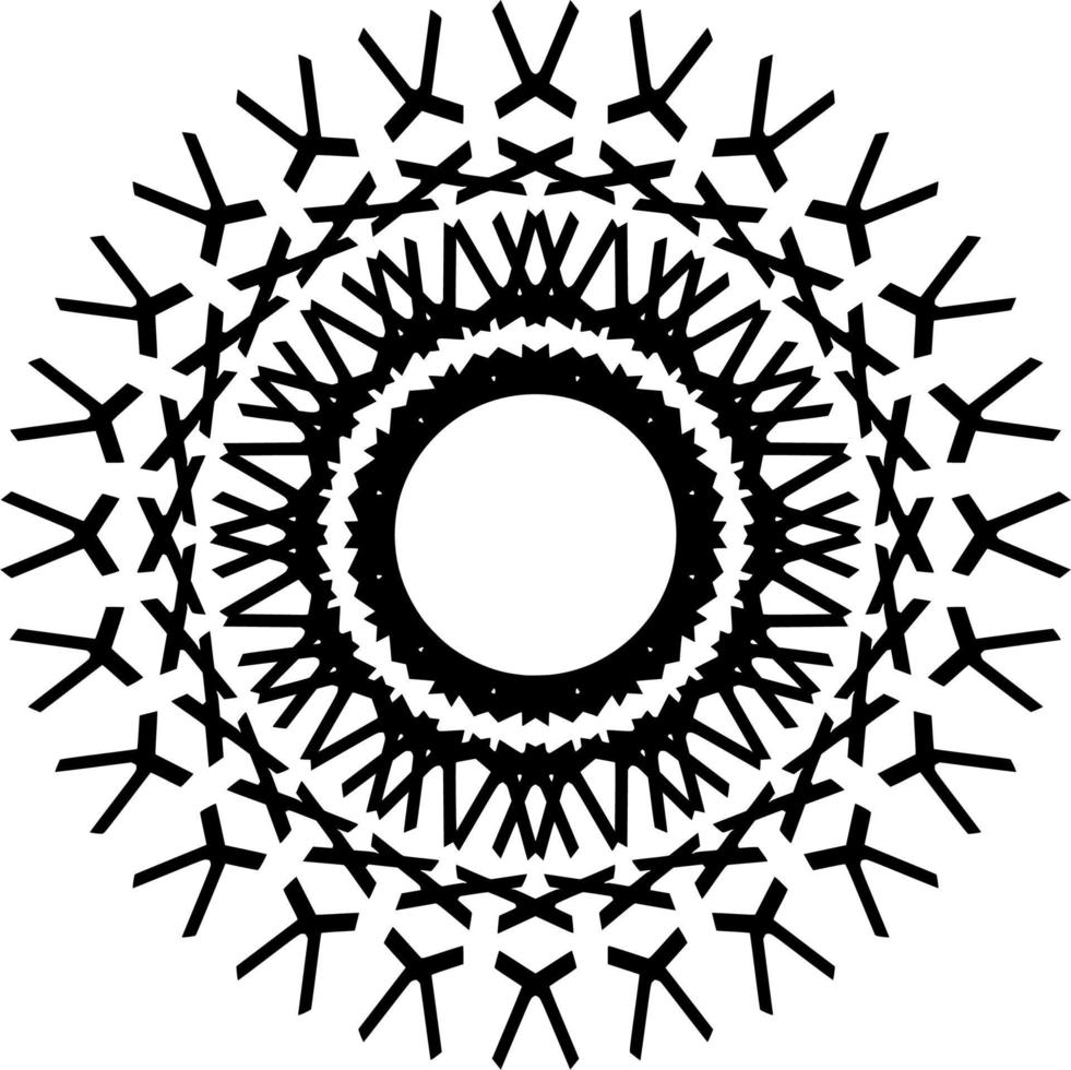 Abstract mandala ornament decoration vector