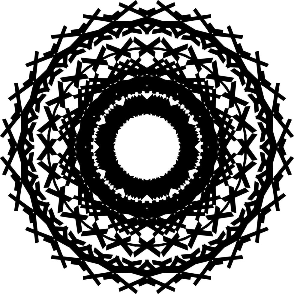 Abstract mandala ornament decoration vector