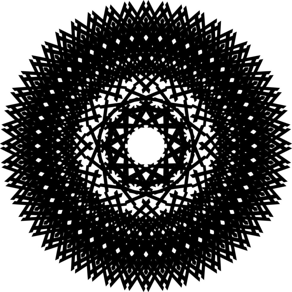 Abstract mandala ornament vector