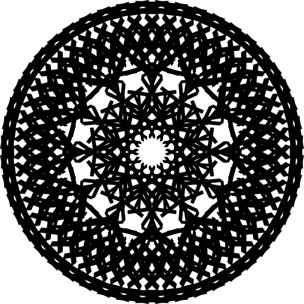 Abstract mandala ornament vector