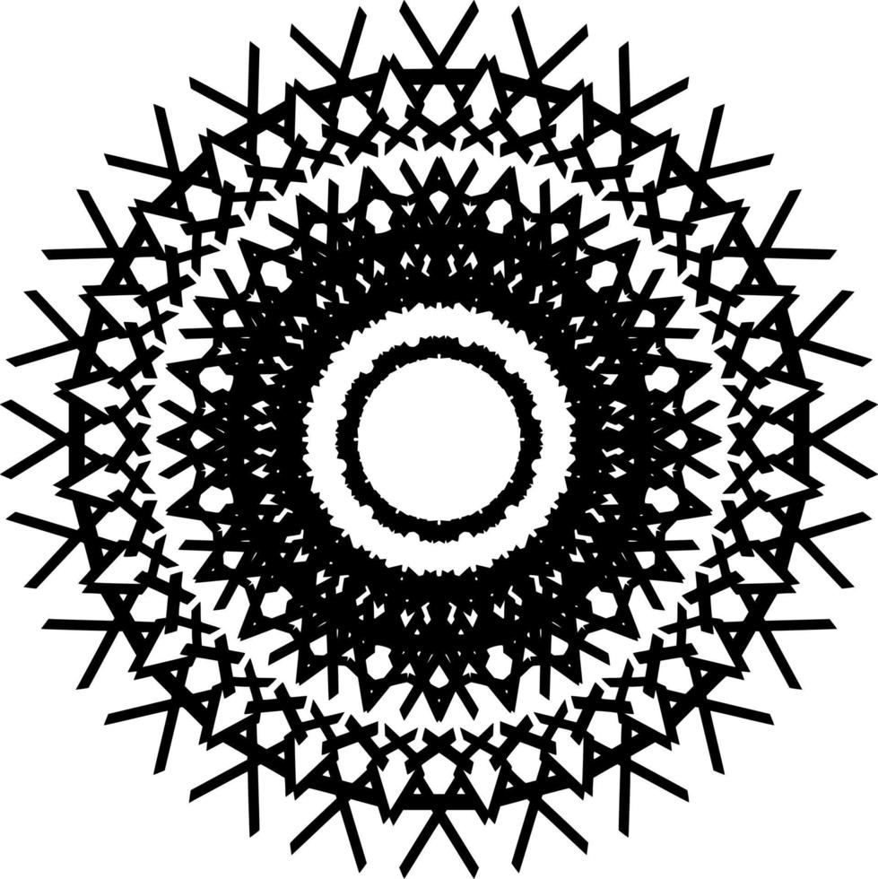 Abstract mandala ornament decoration vector