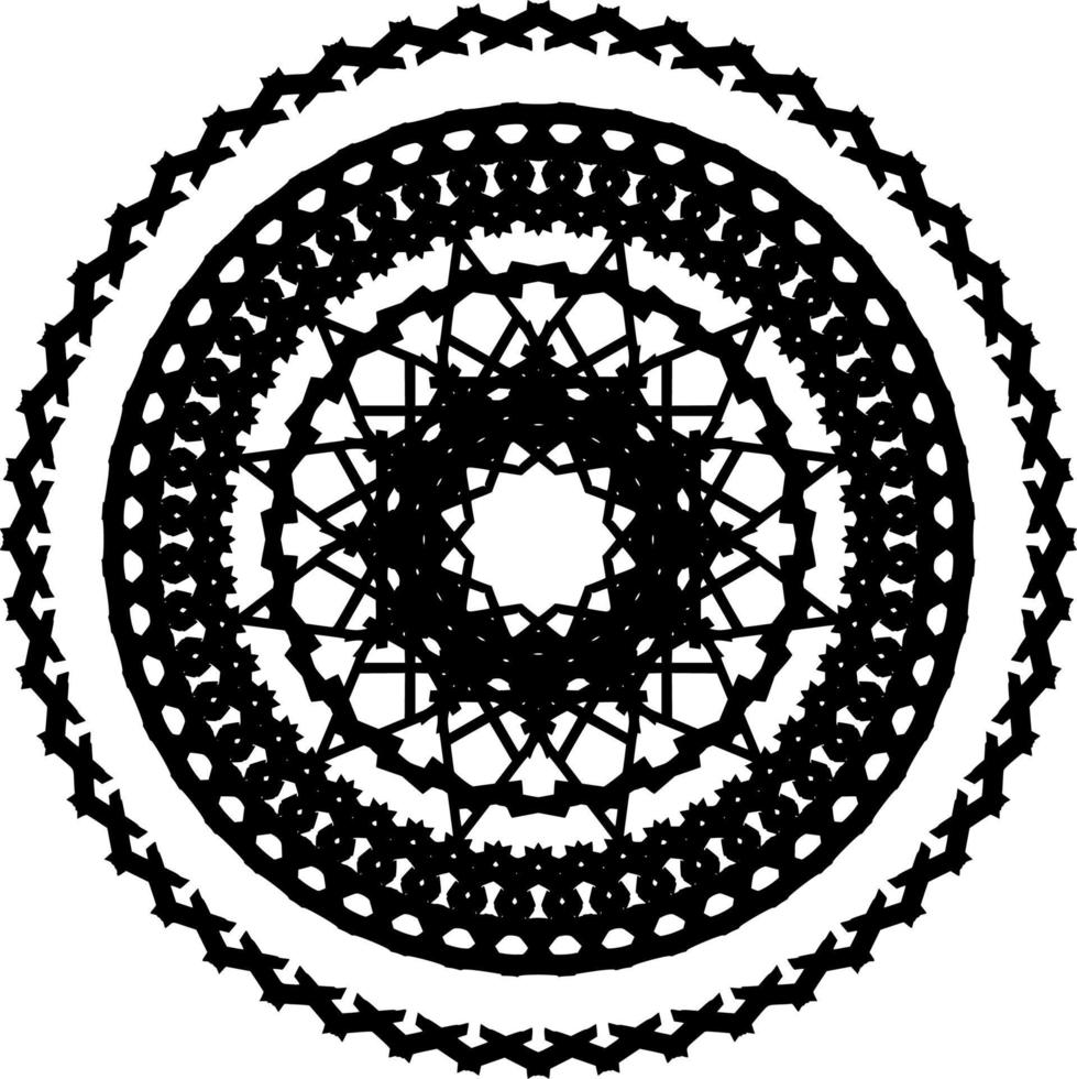Abstract mandala ornament vector
