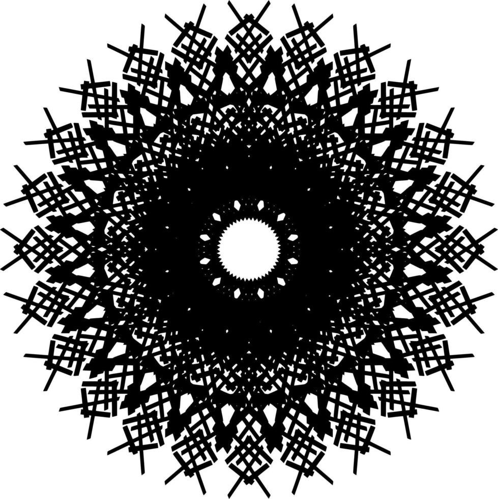 decoración de ornamento de mandala abstracto vector