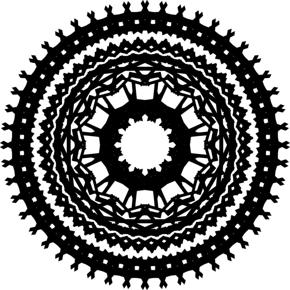 Abstract mandala ornament vector