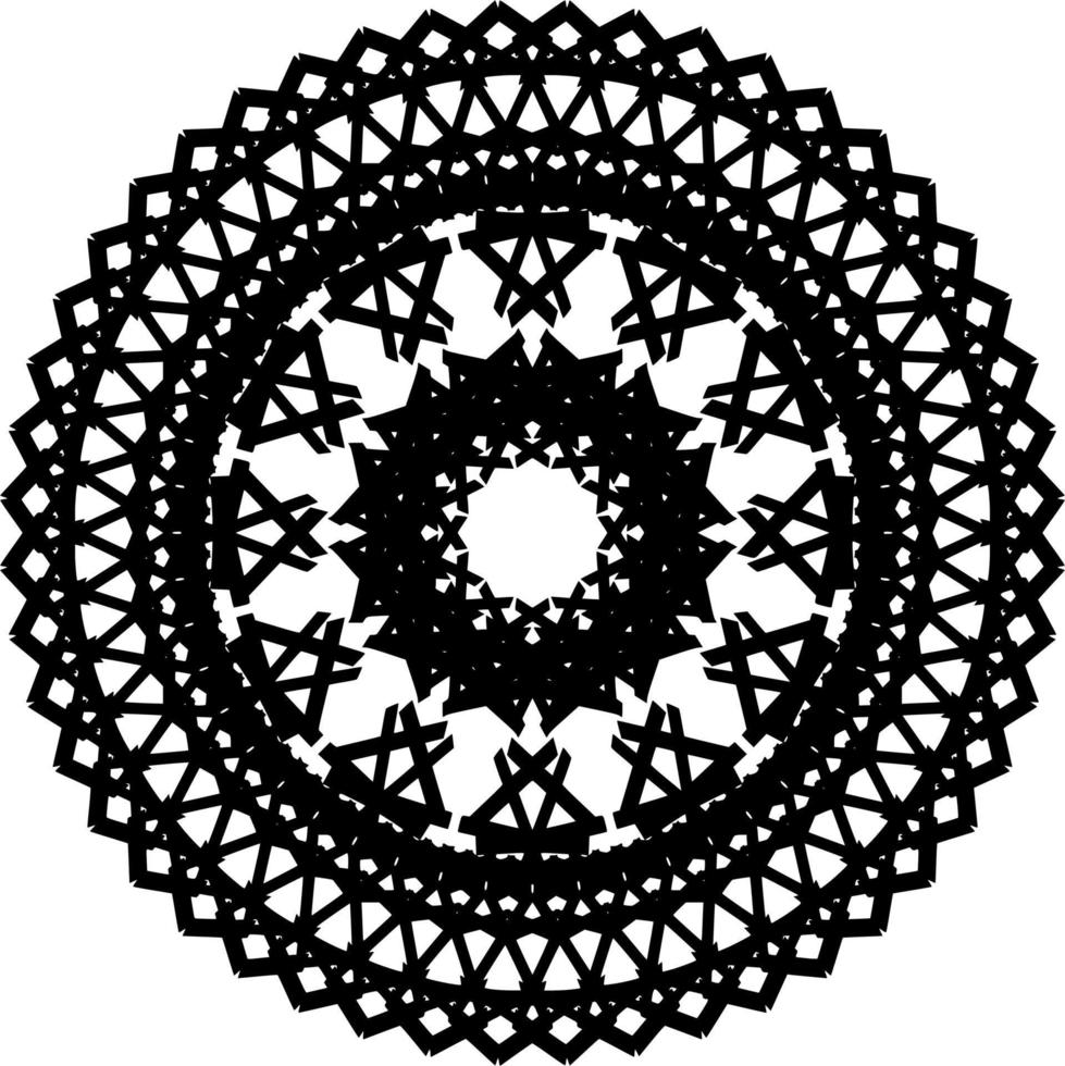 Abstract mandala ornament vector